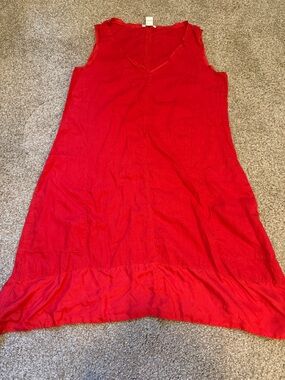Sundance Red Sleeveless Midi Dress